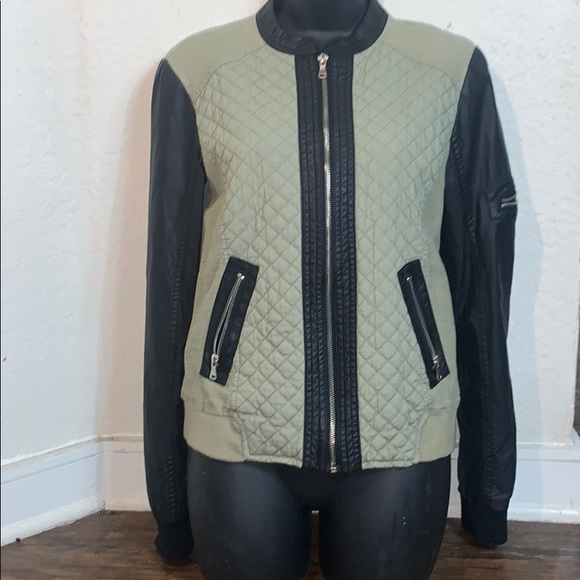 Bernardo Jackets & Blazers - By Bernardo Collection olive green moto jacket.